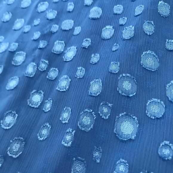 3/$20 - J. Crew Lightweight Blue Top with Fun Dots - Picture 3 of 4